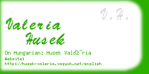 valeria husek business card